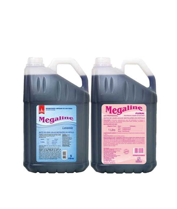 DESINFETANTE MEGALINE VÁRIAS FRAGÂNCIAS 5 LT