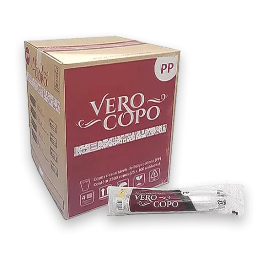 Caixa de Copos Descartáveis 200ml PP