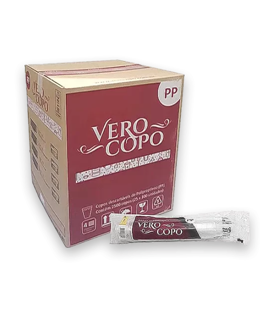 Caixa de Copos Descartáveis 200ml PP