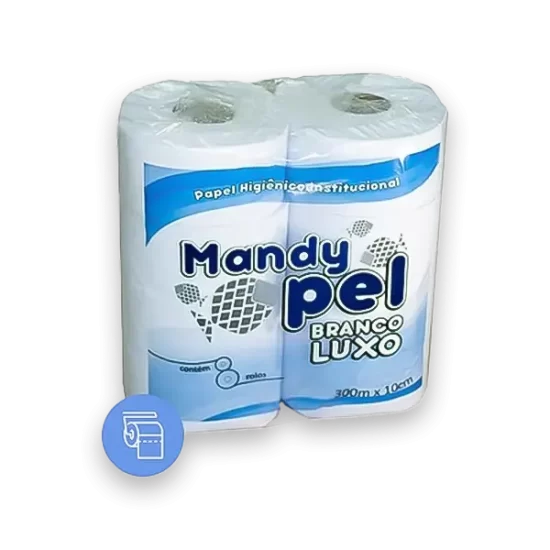 papel higienico rolao branco luxo mandypel