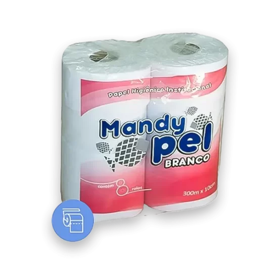 papel higienico rolao branco mandypel