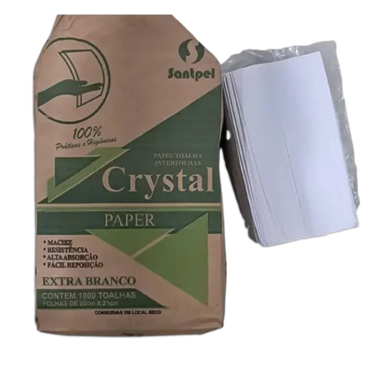 Papel Toalha Crystal Branco